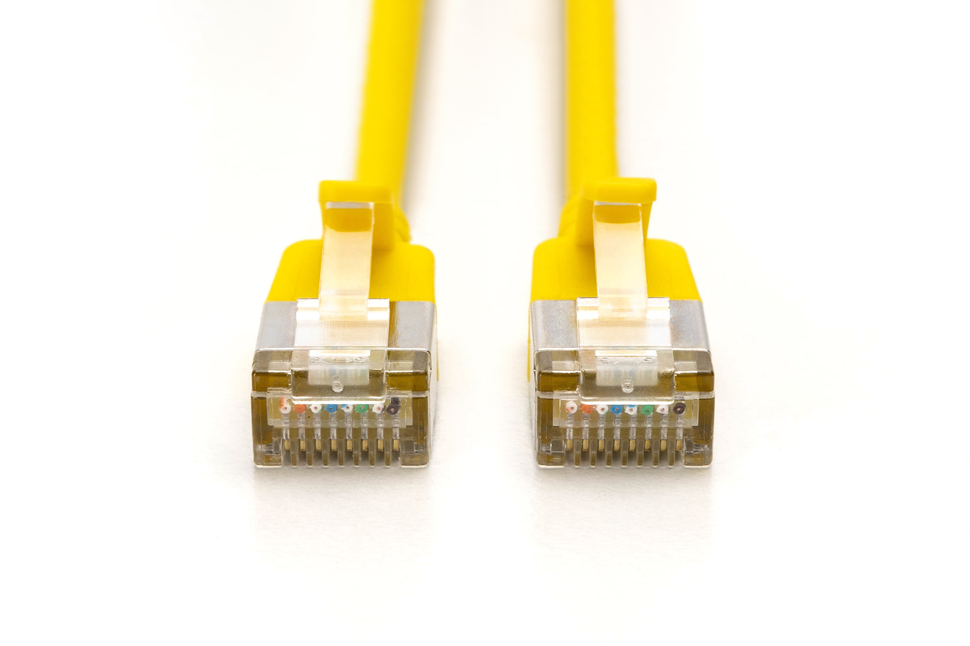 CAT 6A F-FTP Slim patchkabel, 3m, geel - Afbeelding 2