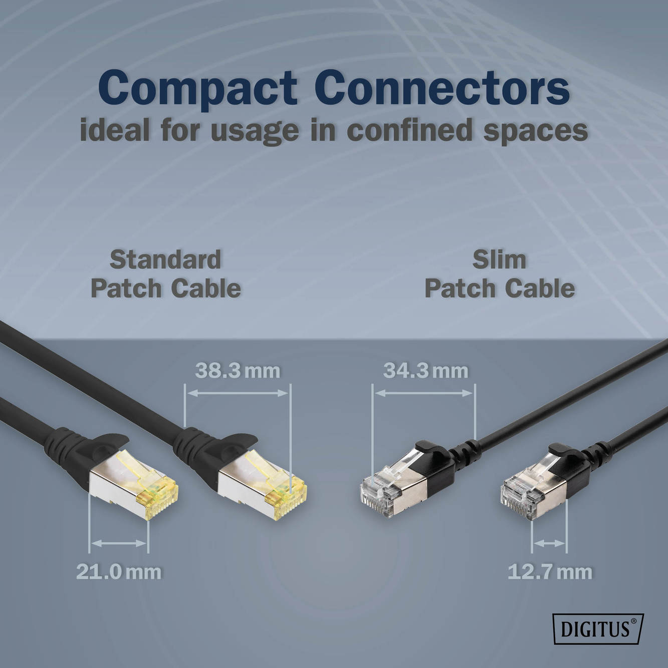 CAT 6A F-FTP Slim patchkabel, 5m, zwart - Afbeelding 5