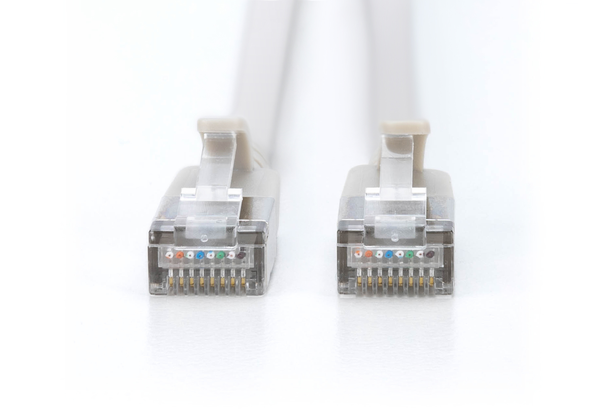 CAT 6A F-FTP Slim patchkabel, 10 m, grijs - Afbeelding 2