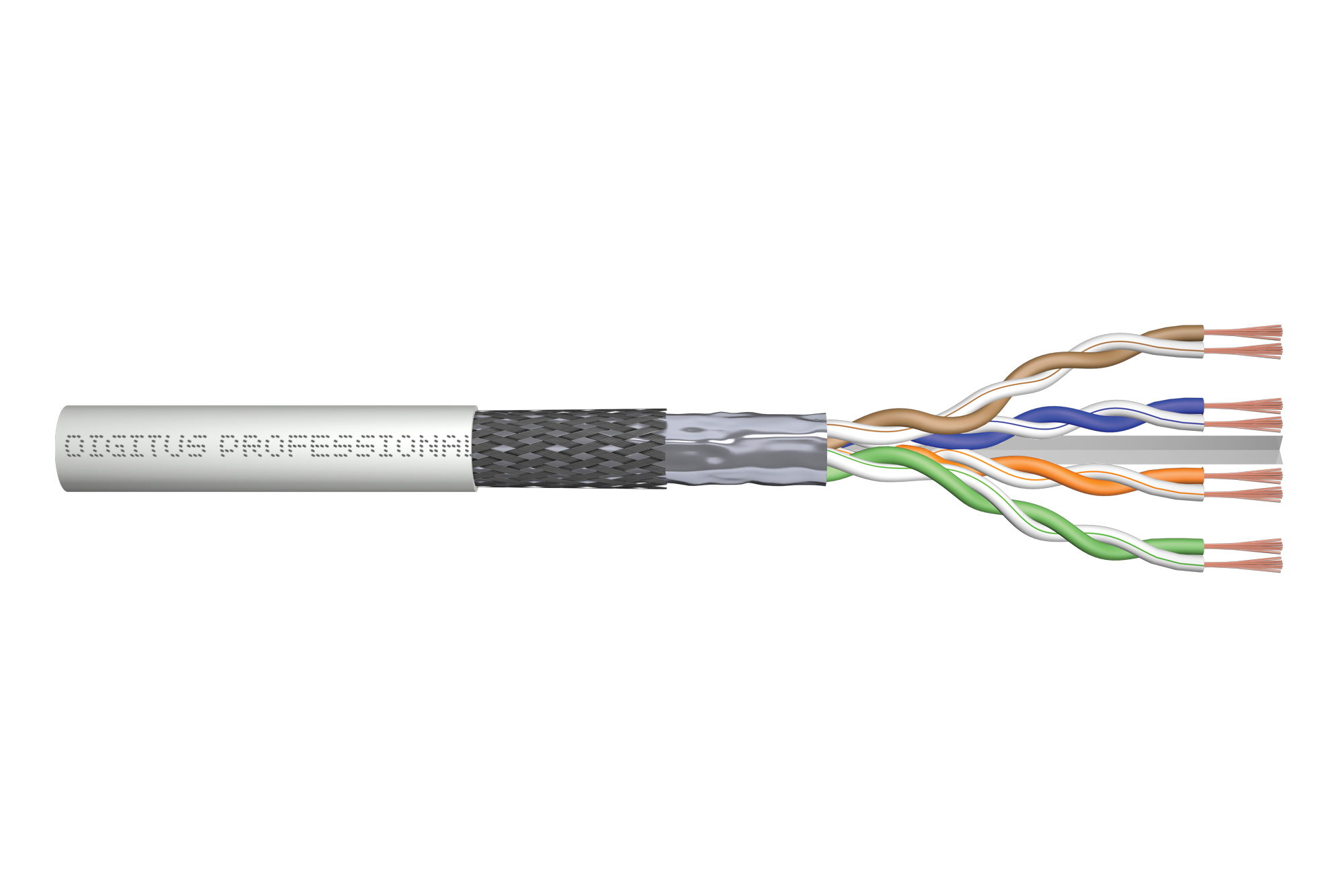 CAT 6 SF/UTP gevlochten paar installatiekabel