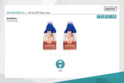 Alternative view of CAT 6 S/FTP-patchkabel, 0,5 m, blauw