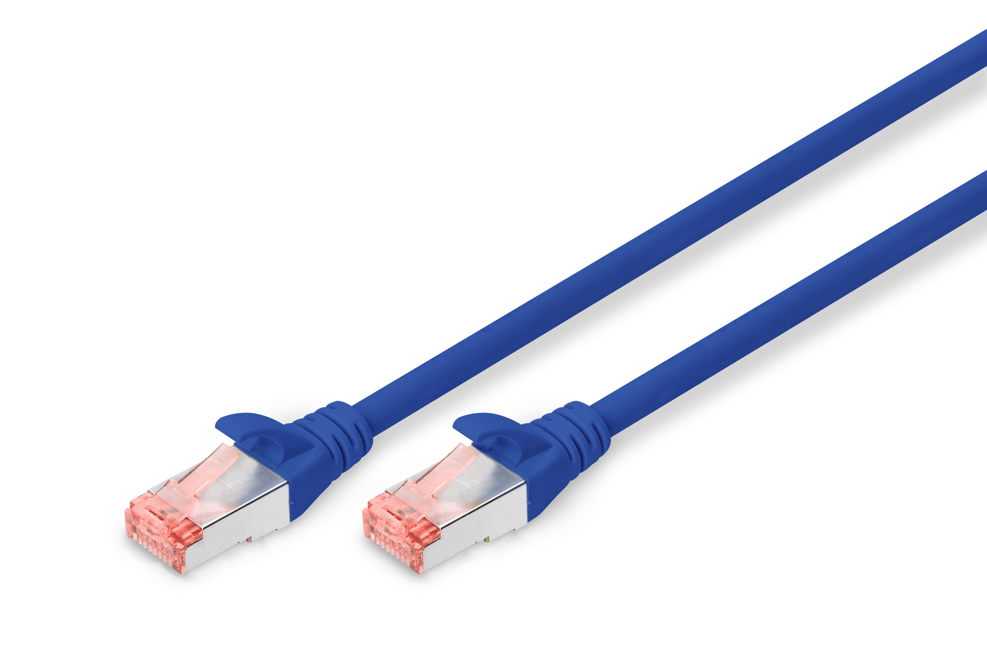 CAT 6 S/FTP-patchkabel, 1 m, blauw