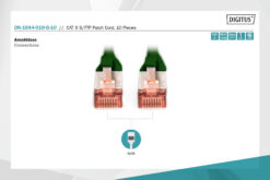 CAT 6 S/FTP-patchkabel, 1 m, groen, 10 stuks - Afbeelding 4