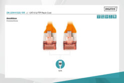 Alternative view of CAT 6 S/FTP-patchkabel, 1 m, oranje