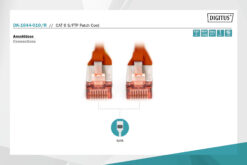 CAT 6 S/FTP-patchkabel, 1 m, rood - Afbeelding 3