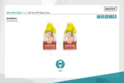 CAT 6 S/FTP-patchkabel, 2 m, geel - Afbeelding 2