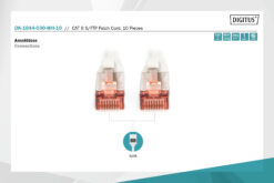 Alternative view of CAT 6 S/FTP-patchkabel, 3 m, wit, 10 stuks