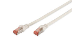 CAT 6 S/FTP-patchkabel, 3 m, wit