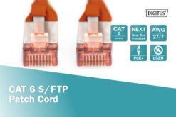 CAT 6 S/FTP-patchkabel, 5 m, rood - Afbeelding 4
