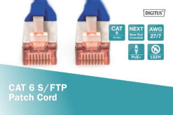 CAT 6 S/FTP-patchkabel, 10 m, blauw - Afbeelding 4