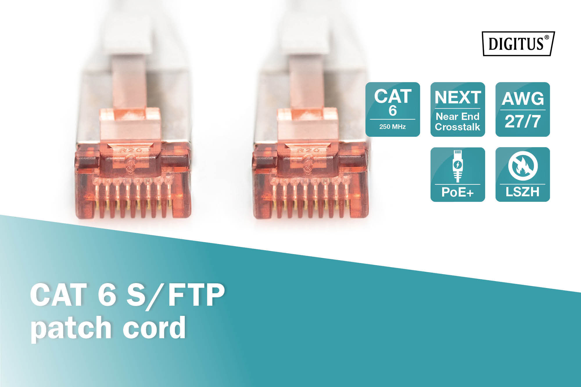 CAT 6 S/FTP-patchkabel, 15 m, grijs - Afbeelding 5