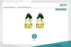 Alternative view of CAT 6A S/FTP-patchkabel, 0,25 m, groen