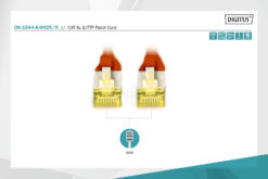 CAT 6A S/FTP-patchkabel, 0,25 m, rood - Afbeelding 3