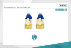 Alternative view of CAT 6A S/FTP-patchkabel, 0,5 m, blauw