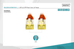 Alternative view of CAT 6A S/FTP-patchkabel, 2 m, rood, 10 stuks