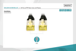 Alternative view of CAT 6A S/FTP-patchkabel, 5 m, zwart, 10 stuks