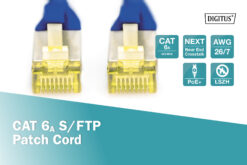 CAT 6A S/FTP-patchkabel, 5 m, blauw - Afbeelding 4