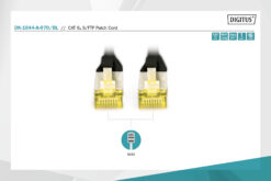 Alternative view of CAT 6A S/FTP-patchkabel, 7 m, zwart