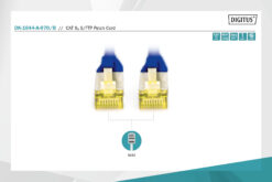 CAT 6A S/FTP-patchkabel, 7 m, blauw - Afbeelding 3