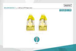 Alternative view of CAT 6A S/FTP-patchkabel, 7 m, geel