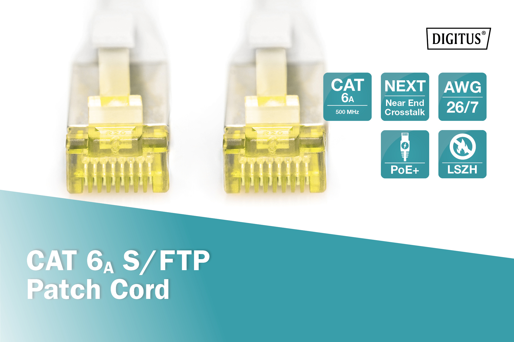 CAT 6A S/FTP-patchkabel, 7 m, grijs - Afbeelding 4