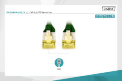 Alternative view of CAT 6A S/FTP-patchkabel, 10 m, groen