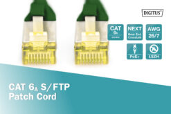 CAT 6A S/FTP-patchkabel, 10 m, groen - Afbeelding 4