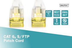 CAT 6A S/FTP-patchkabel, 15 m, grijs - Afbeelding 3