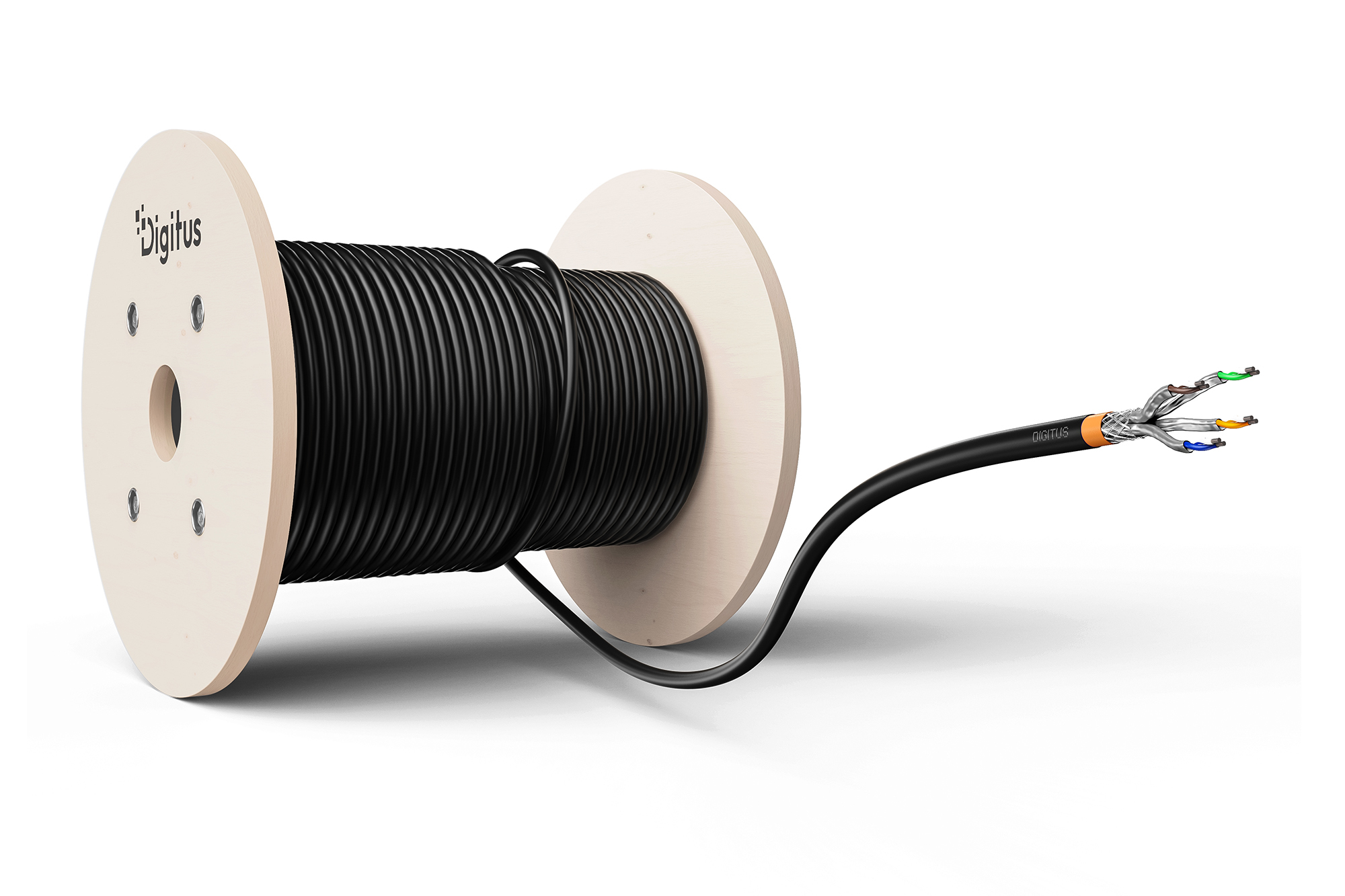 CAT 7 S/FTP datakabel - ondergrondse installatiekabel, 1000 m, simplex, PE - Afbeelding 6