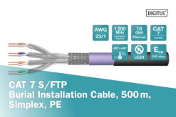 CAT 7 S/FTP datakabel - ondergrondse installatiekabel, 500 m, simplex, PE - Afbeelding 3
