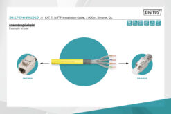 CAT 7A S/FTP installatiekabel, 1000 m, simplex, Dca-s1a d1 a1, GHMT PVP gecertificeerd - Afbeelding 7