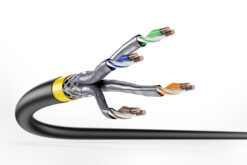 Alternative view of CAT 7A S/FTP datakabel - ondergrondse installatiekabel, 500 m trommel, simplex, PE