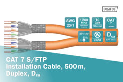 Alternative view of CAT 7 S/FTP-datakabel - installatiekabel, 500 m, duplex, Cca
