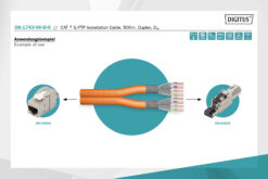 Alternative view of CAT 7 S/FTP-datakabel - installatiekabel, 500 m, duplex, Dca-s2, d1, a1