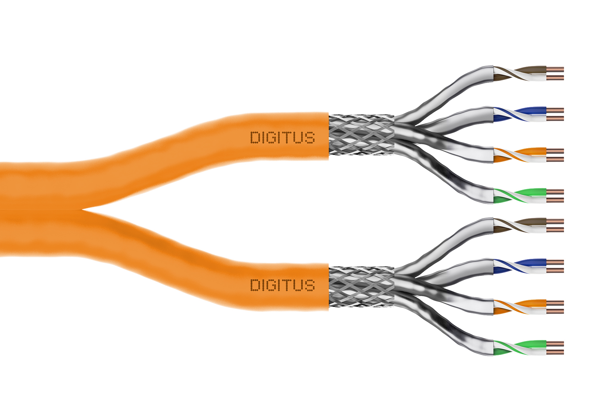CAT 7 S/FTP-datakabel - installatiekabel, 500 m, duplex, Dca-s2, d1, a1