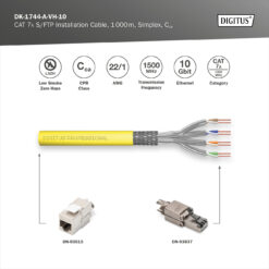 CAT 7A S/FTP datakabel - installatiekabel, 1000 m, simplex, Cca, GHMT PVP gecertificeerd - Afbeelding 6