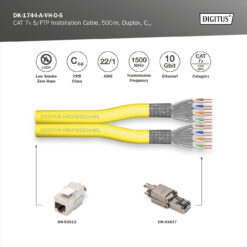 Alternative view of CAT 7A S/FTP, datakabel - installatiekabel, 500 m, duplex, Cca, GHMT PVP gecertificeerd