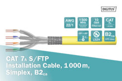 CAT 7A S/FTP datakabel - installatiekabel, 1000 meter, simplex, B2ca, GHMT PVP gecertificeerd - Afbeelding 4