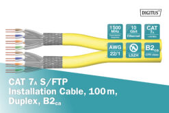 Alternative view of CAT 7A S/FTP datakabel - installatiekabel, 500 meter, duplex, B2ca, GHMT PVP gecertificeerd