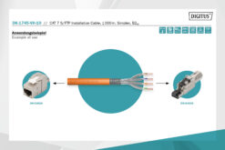 CAT 7 S/FTP datakabel - installatiekabel, 1000 m, simplex, B2ca - Afbeelding 6