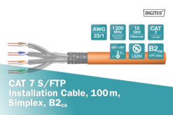 CAT 7 S/FTP-datakabel - installatiekabel, 100 m, simplex, B2ca - Afbeelding 5