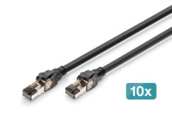 CAT 8.1 S/FTP patchkabel, 5 m, 10 stuks