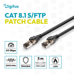 CAT 8.1 S/FTP patchkabel, 5 m - Afbeelding 4