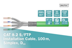 CAT 8.2 S/FTP-datakabel - installatiekabel, 100 m, simplex, Dca - Afbeelding 4