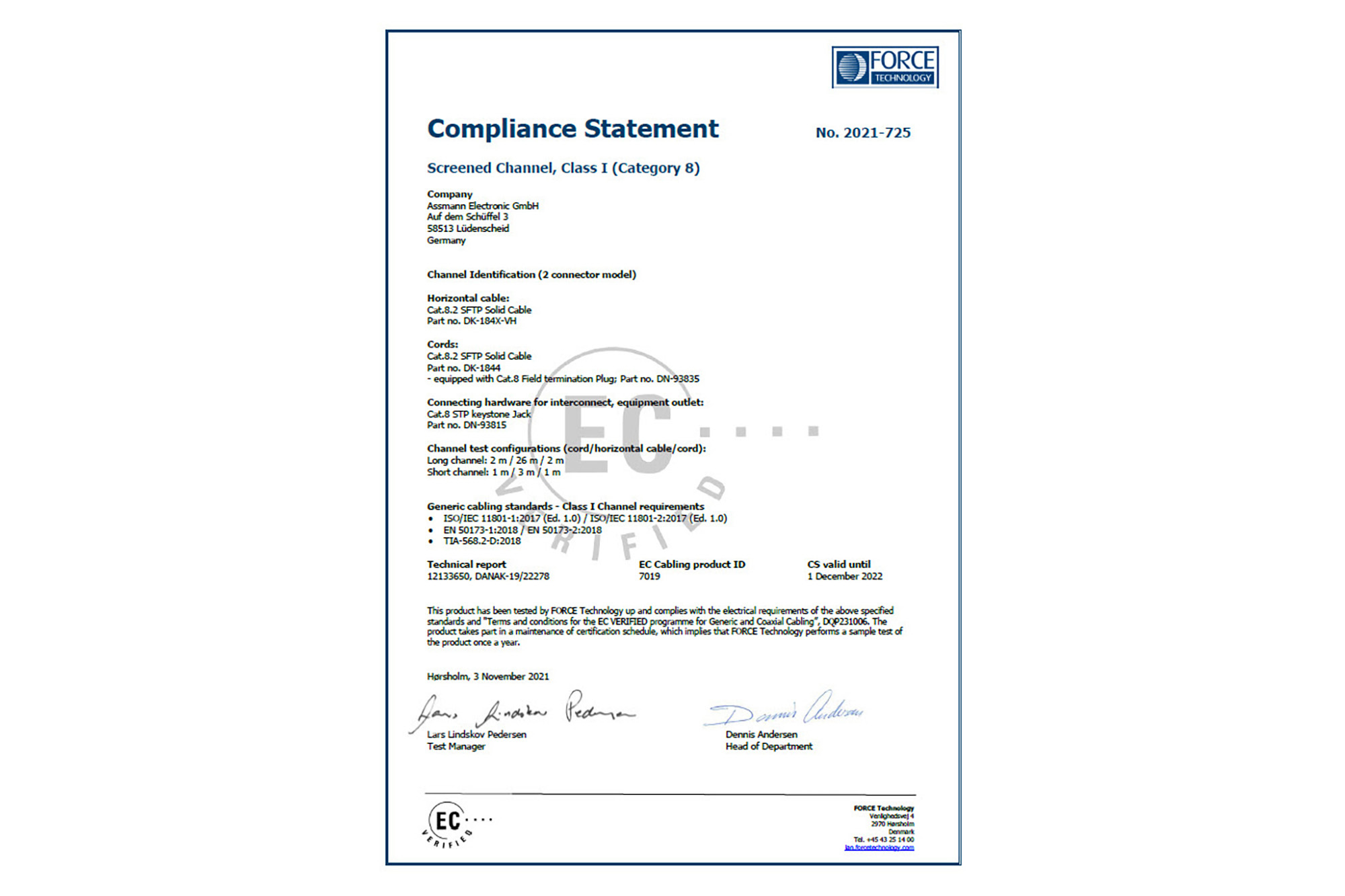 CAT 8.2 S/FTP-datakabel - installatiekabel, 1000 m, simplex, Dca-s2,d1,a1 - Afbeelding 5