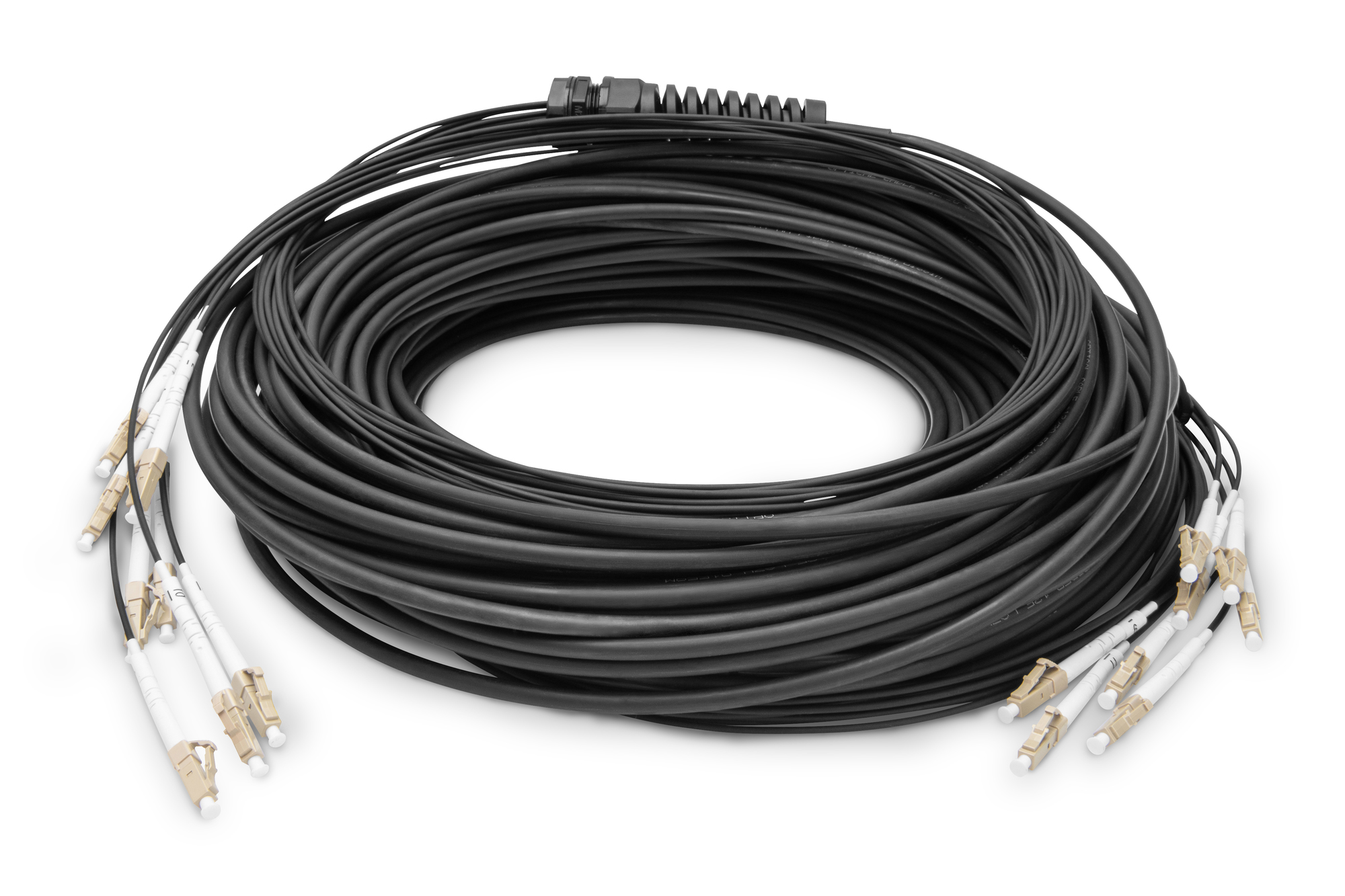 Voorgemonteerde glasvezel universele breakout kabel, multimode OM4, 8 vezels, LC/UPC - LC/UPC