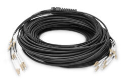 Voorgemonteerde glasvezel universele breakout kabel, multimode OM4, 8 vezels, LC/UPC - LC/UPC