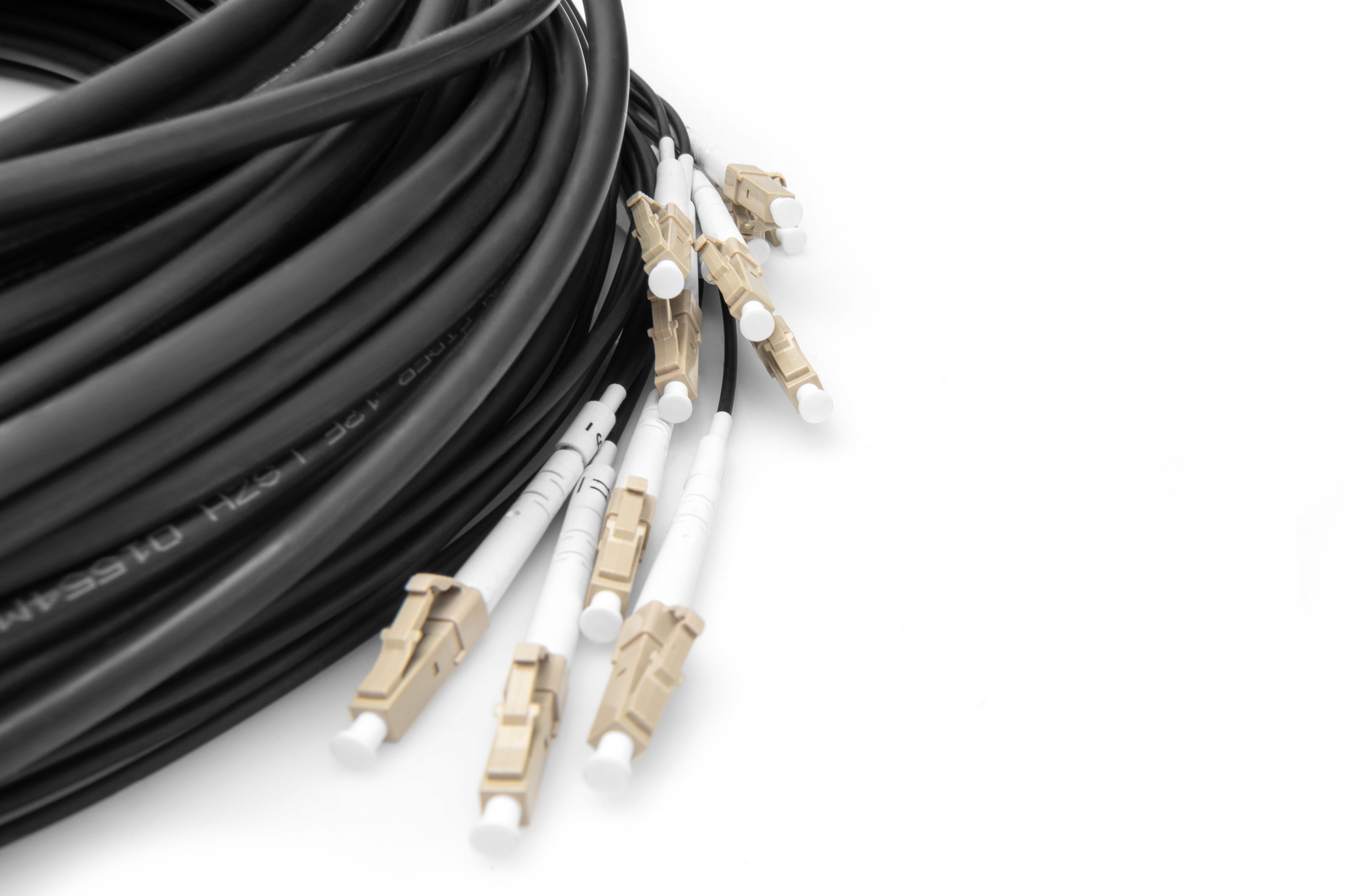 Voorgemonteerde glasvezel universele breakout kabel, multimode OM4, 12 vezels, LC/UPC - LC/UPC - Afbeelding 3