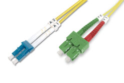 Fiber Optic singlemode patchkabel SC ( APC ) naar LC ( PC )