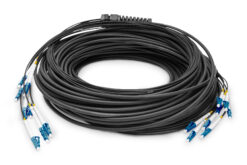 Voorgemonteerde glasvezel universele breakout kabel, singlemode OS2, 8 vezels, LC/UPC - LC/UPC